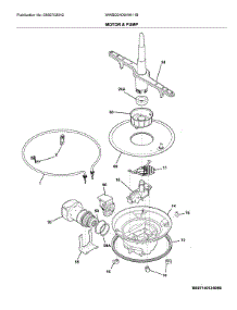 Motor & Pump parts for White Westinghouse Dishwasher WWBD2400HW11B from AppliancePartsPros.com