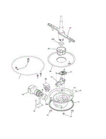 Motor & Pump parts for White Westinghouse Dishwasher WWBD2400HW4B from AppliancePartsPros.com