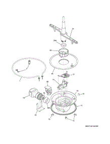 Motor & Pump parts for White Westinghouse Dishwasher WWBD2400HW5B from AppliancePartsPros.com