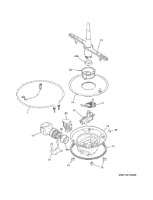 Motor & Pump parts for White Westinghouse Dishwasher WWBD2400HW8B from AppliancePartsPros.com