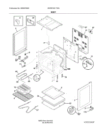 Body parts for White Westinghouse Electric Range WWEF3001TWA from AppliancePartsPros.com