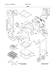 Body parts for White Westinghouse Electric Range WWEF3008TWC from AppliancePartsPros.com