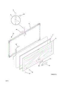Door parts for White Westinghouse Chest Freezer WWFC18M4RCA from AppliancePartsPros.com