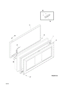 Door parts for White Westinghouse Freestanding Freezer WWFC22M1SW0 from AppliancePartsPros.com