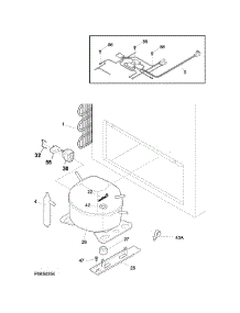 System parts for White Westinghouse Freestanding Freezer WWFC22M1SW0 from AppliancePartsPros.com