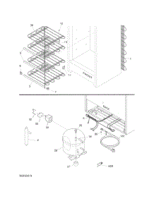 System parts for White Westinghouse Freestanding Freezer WWFU14M1SW0 from AppliancePartsPros.com