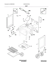 Body parts for White Westinghouse Gas Range WWGF3008TWB from AppliancePartsPros.com