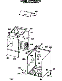 Cabinet parts for Ge Washer WWP1180GGB from AppliancePartsPros.com