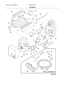 Ice Maker parts for White Westinghouse Side-By-Side Refrigerator WWSS2614SS1 from AppliancePartsPros.com