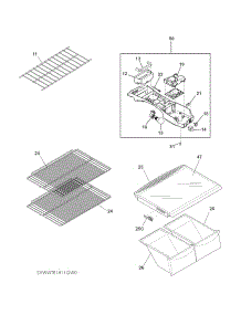 Shelves parts for White Westinghouse Top-Mount Refrigerator WWTR1811QW0 from AppliancePartsPros.com