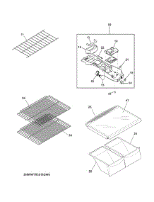 Shelves parts for White Westinghouse Top-Mount Refrigerator WWTR1811QW2 from AppliancePartsPros.com