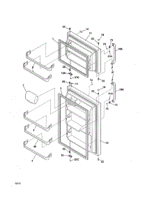 Door parts for White Westinghouse Top-Mount Refrigerator WWTR1821QW2 from AppliancePartsPros.com