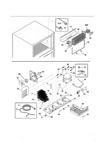 System parts for White Westinghouse Top-Mount Refrigerator WWTR1821QW2 from AppliancePartsPros.com