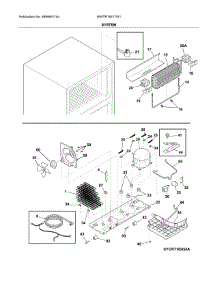 System parts for White Westinghouse Top-Mount Refrigerator WWTR1821TW1 from AppliancePartsPros.com