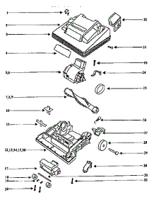 Nozzle And Motor Assembly parts for White Westinghouse Upright Vacuum WWU2030 from AppliancePartsPros.com