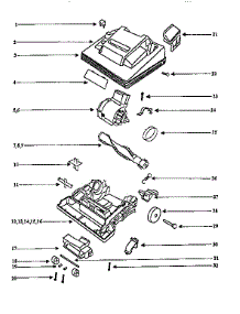 Nozzle And Motor Assembly parts for White Westinghouse Upright Vacuum WWU5020 from AppliancePartsPros.com