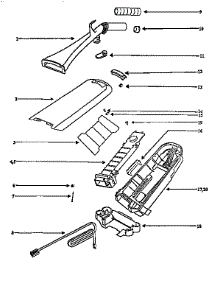 Handle And Bag Housing parts for White Westinghouse Upright Vacuum WWU5020 from AppliancePartsPros.com