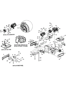 Frame Assy parts for Generac Generator XG7000E-5798-0 from AppliancePartsPros.com