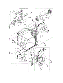 Handle / Bh & Rear Panel parts for Singer Electronic Sewing Machine XL-6000 from AppliancePartsPros.com