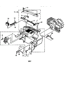 Engine Housing parts for Homelite Gas Chainsaw XL16-CC from AppliancePartsPros.com