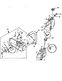Starter Assembly parts for Homelite Gas Chainsaw XL16-CC from AppliancePartsPros.com