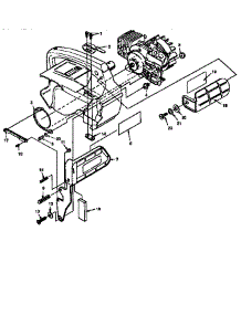 Main Frame parts for Homelite Gas Chainsaw XL16-CC from AppliancePartsPros.com
