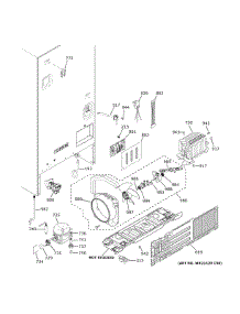 Machine Compartment parts for Ge Bottom-Mount Refrigerator XNE25JGKNFWW from AppliancePartsPros.com