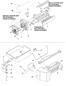 Optional Ice Maker Kit Ic11b P1328003w parts for Amana Bottom-Mount Refrigerator XRBS209BSR from AppliancePartsPros.com
