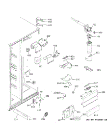 Fresh Food Section parts for Hot Point Side-By-Side Refrigerator XSS23GSKRCSS from AppliancePartsPros.com