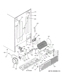 Machine Compartment parts for Ge Side-By-Side Refrigerator XSS25GSHNCSS from AppliancePartsPros.com