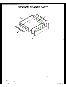 Storage Drawer Parts (Fdu1862ww / P1131909) (Fdu1862b / P1131908) parts for Amana Range XST209-2W/P1133345NW from AppliancePartsPros.com