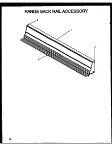 Range Back Rail Accessory parts for Modern Maid Electric Range XST2092K/P1100202 from AppliancePartsPros.com