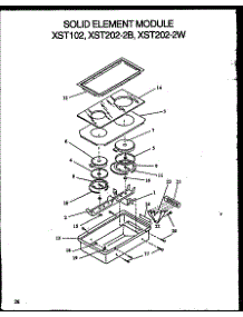Solid Element Module parts for Modern Maid Electric Range XST229/P1133266N from AppliancePartsPros.com