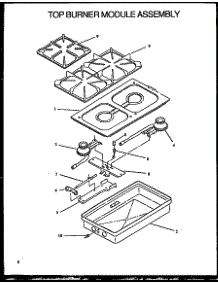 Top Burner Module Assembly (Xst111uw / P113256nw) parts for Modern Maid Gas Range XST329/P1132274N from AppliancePartsPros.com