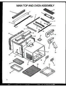 Main Top And Oven Assembly (Phu186nb / P1131810n) (Phu186nww / P1131811n) parts for Modern Maid Gas Range XST329/P1132274N from AppliancePartsPros.com