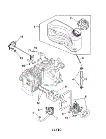 Fuel System parts for Kohler Lawn & Garden Engine XT173-0224 from AppliancePartsPros.com