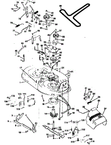 Mower Deck parts for Yard Pro Front-Engine Lawn Tractor Y14542A from AppliancePartsPros.com