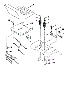 Seat Assembly parts for Yard Pro Front-Engine Lawn Tractor Y14542A from AppliancePartsPros.com
