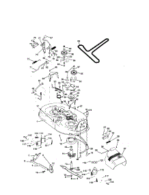 Mower Deck parts for Yard Pro Front-Engine Lawn Tractor Y14542B from AppliancePartsPros.com