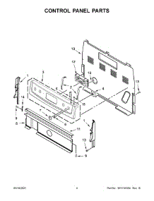 Control Panel Parts parts for Amana Electric Range YACR4303MFS1 from AppliancePartsPros.com