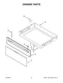 Drawer Parts parts for Amana Electric Range YACR4303MFS1 from AppliancePartsPros.com