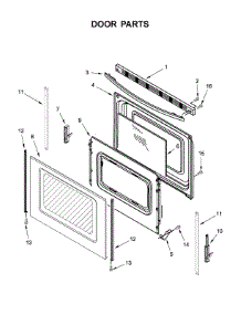 Door Parts parts for Amana Electric Range YACR4303MFS2 from AppliancePartsPros.com