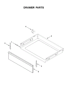 Drawer Parts parts for Amana Electric Range YACR4303MFS3 from AppliancePartsPros.com