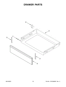 Drawer Parts parts for Amana Electric Range YACR4303MFS6 from AppliancePartsPros.com