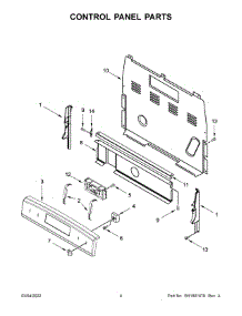 Control Panel Parts parts for Amana Electric Range YACR4303MFS8 from AppliancePartsPros.com