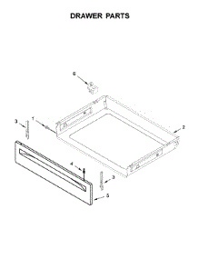 Drawer Parts parts for Amana Electric Range YACR4303MFW3 from AppliancePartsPros.com