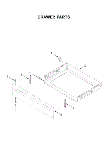 Drawer Parts parts for Amana Electric Range YACR4303MFW4 from AppliancePartsPros.com
