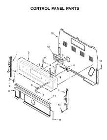 Control Panel Parts parts for Amana Electric Range YACR4503SFW2 from AppliancePartsPros.com