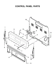 Control Panel Parts parts for Amana Electric Range YACR4503SFW4 from AppliancePartsPros.com