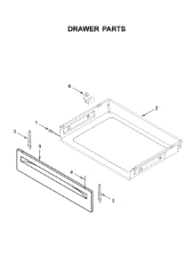 Drawer Parts parts for Amana Electric Range YACR4503SFW4 from AppliancePartsPros.com